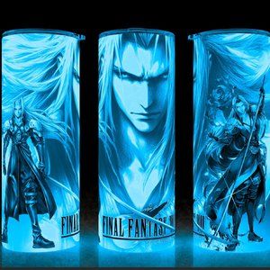 Glow Final Fantasy 7 Sephiroth One Winged Angel Gamer Cup Mug Tumbler